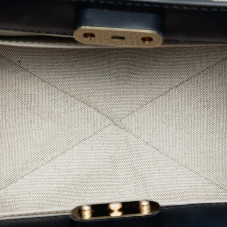 Pre Owned Dior Blue Oblique Canvas Key Shoulder Bag