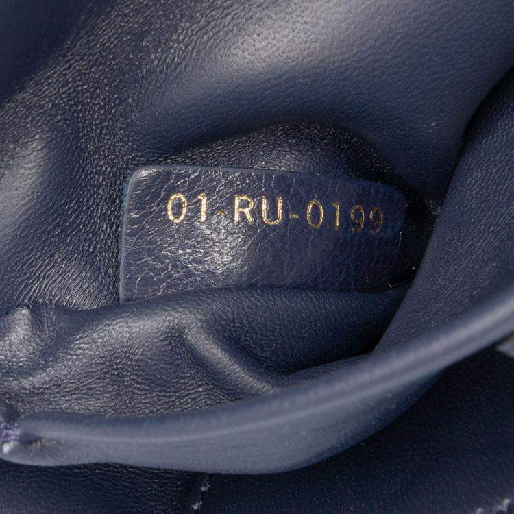 Pre Owned Dior Blue Leather 30 Montaigne Box Bag