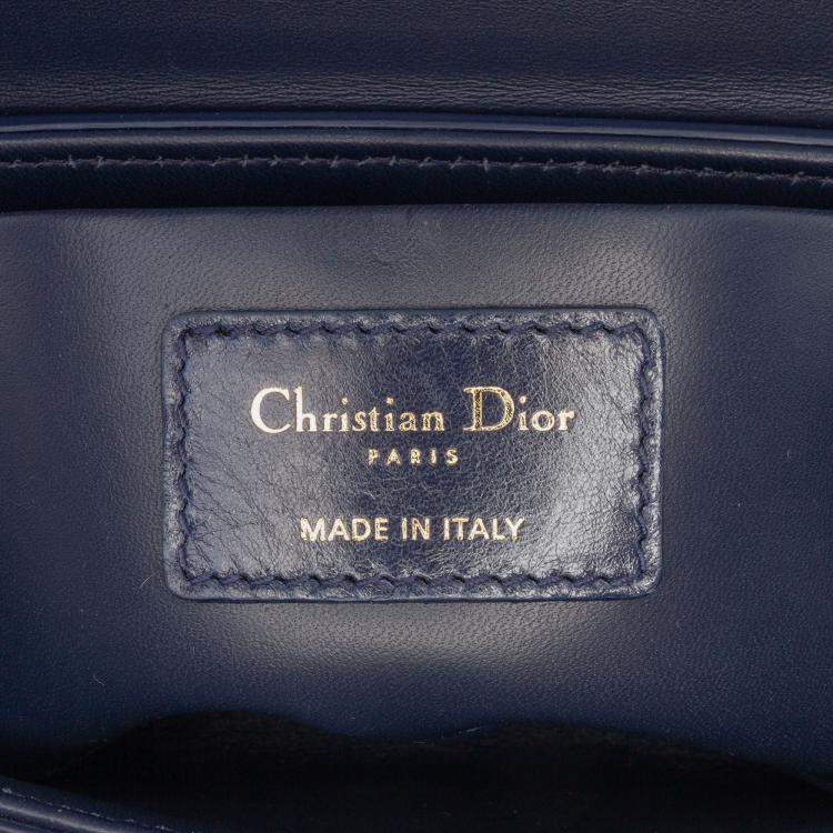 Pre Owned Dior Blue Leather 30 Montaigne Box Bag