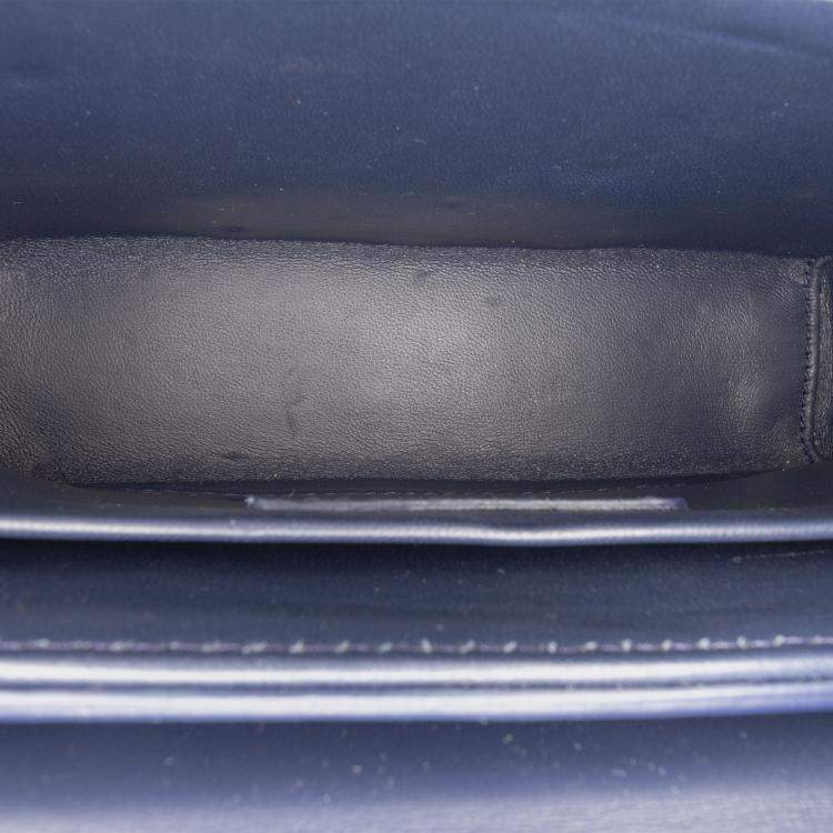 Pre Owned Dior Blue Leather 30 Montaigne Box Bag