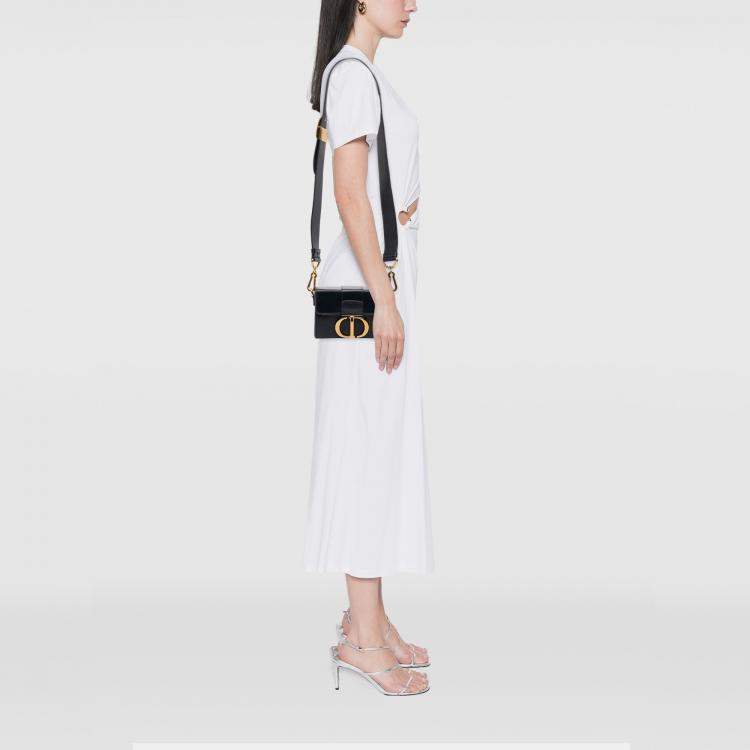 Pre Owned Dior Blue Leather 30 Montaigne Box Bag