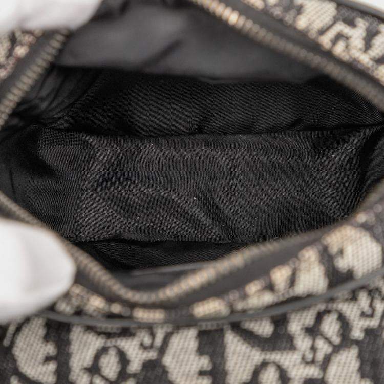 Pre Owned Dior Black Diorissimo Trotter Canvas Crossbody