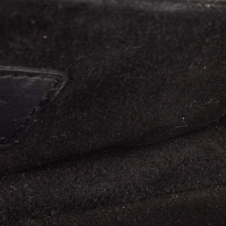 Pre Owned Dior Saddle Mini Ultra-Matte Black Leather Bag