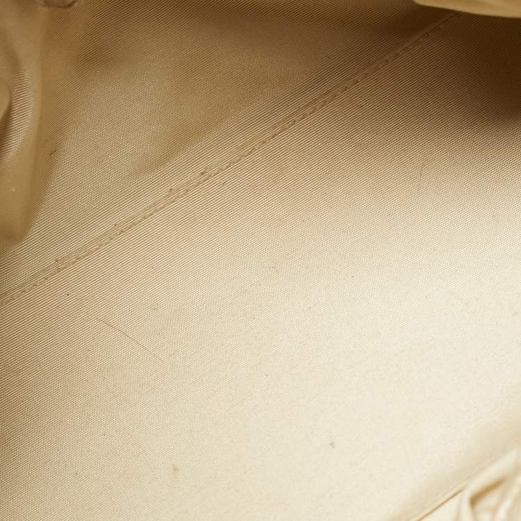 مملوكة مسبقًا Dior Le Trente Gold Shimmer Leather Shoulder Bag