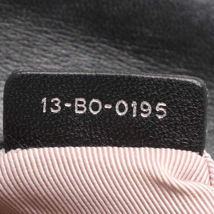 Pre Owned Dior Black Leather Small Diorama Shoulder Bag