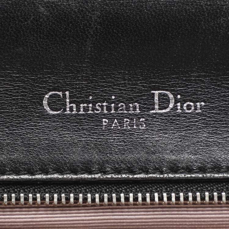 Pre Owned Dior Black Leather Small Diorama Shoulder Bag
