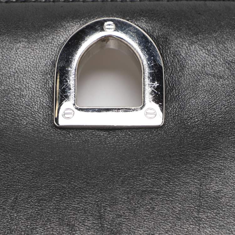 Pre Owned Dior Black Leather Small Diorama Shoulder Bag