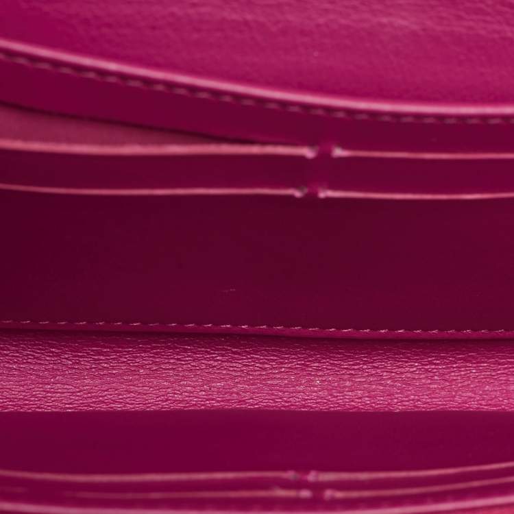 Pre Owned Dior Diorissimo Black Leather Long Wallet