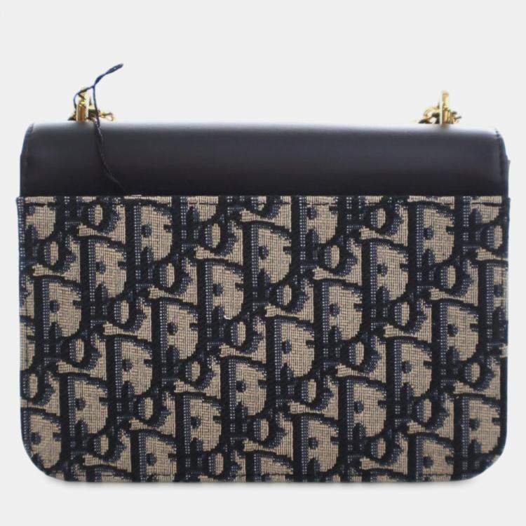 مملوكة مسبقًا Dior Blue Mini Oblique Canvas Miss Maddy Flap