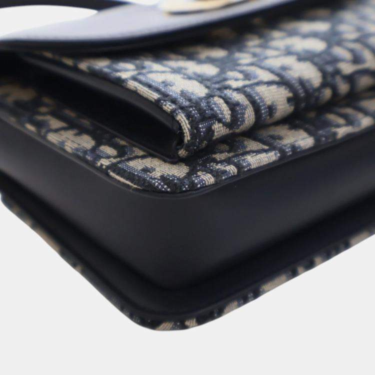 مملوكة مسبقًا Dior Blue Mini Oblique Canvas Miss Maddy Flap