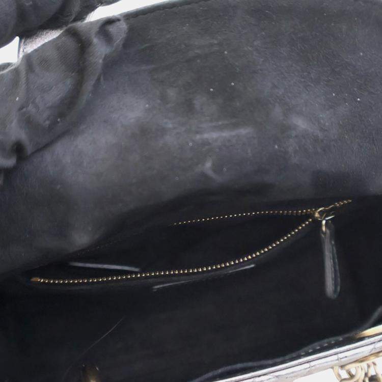 Pre Owned Dior Small Metallic Lambskin Cannage My ABCDior Lady Dior