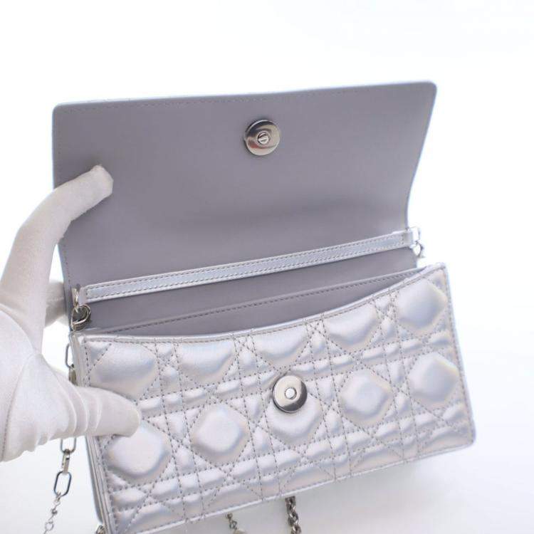 Pre Owned  حقيبة ديور ماي ليدي ديور جلد ضأن كريستيان ديور