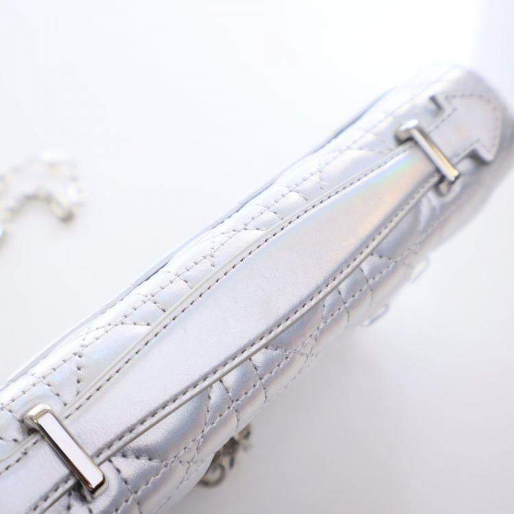 Pre Owned  حقيبة ديور ماي ليدي ديور جلد ضأن كريستيان ديور