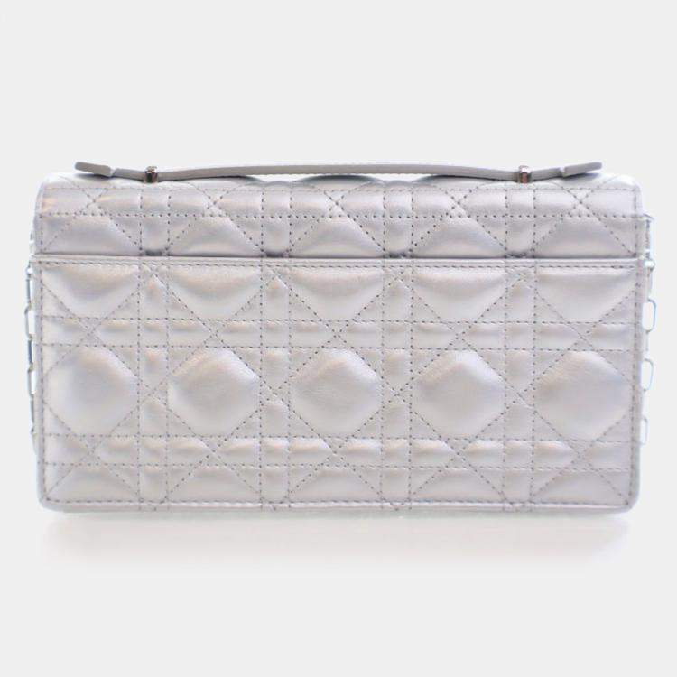 Pre Owned  حقيبة ديور ماي ليدي ديور جلد ضأن كريستيان ديور