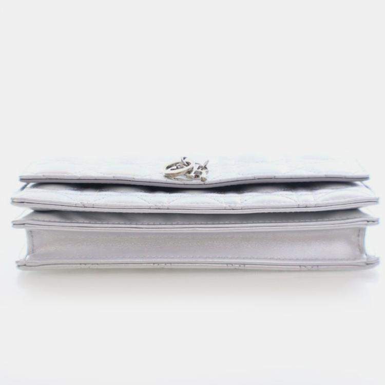 Pre Owned  حقيبة ديور ماي ليدي ديور جلد ضأن كريستيان ديور