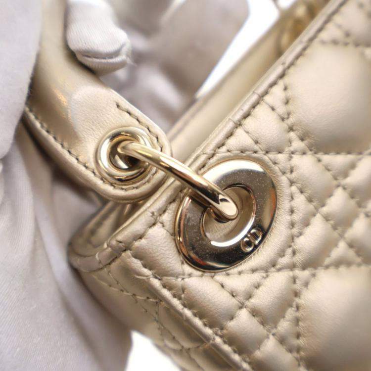 مملوكة مسبقًا Christian Dior Micro Lambskin Lady Dior