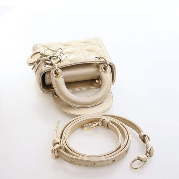 مملوكة مسبقًا Christian Dior Micro Lambskin Lady Dior