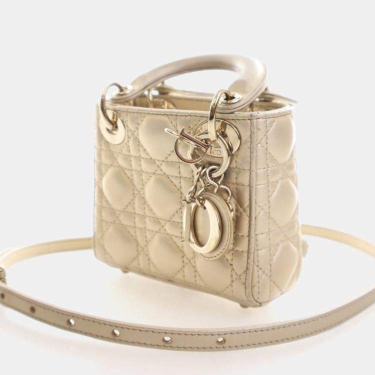 مملوكة مسبقًا Christian Dior Micro Lambskin Lady Dior