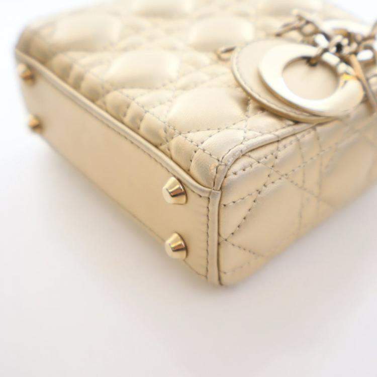 مملوكة مسبقًا Christian Dior Micro Lambskin Lady Dior
