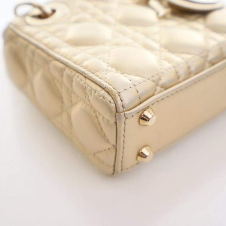 مملوكة مسبقًا Christian Dior Micro Lambskin Lady Dior