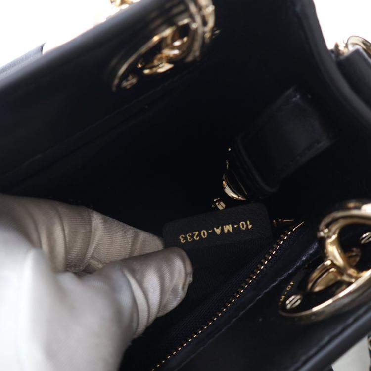 Pre Owned Dior Mini Lambskin The Lady 95.22