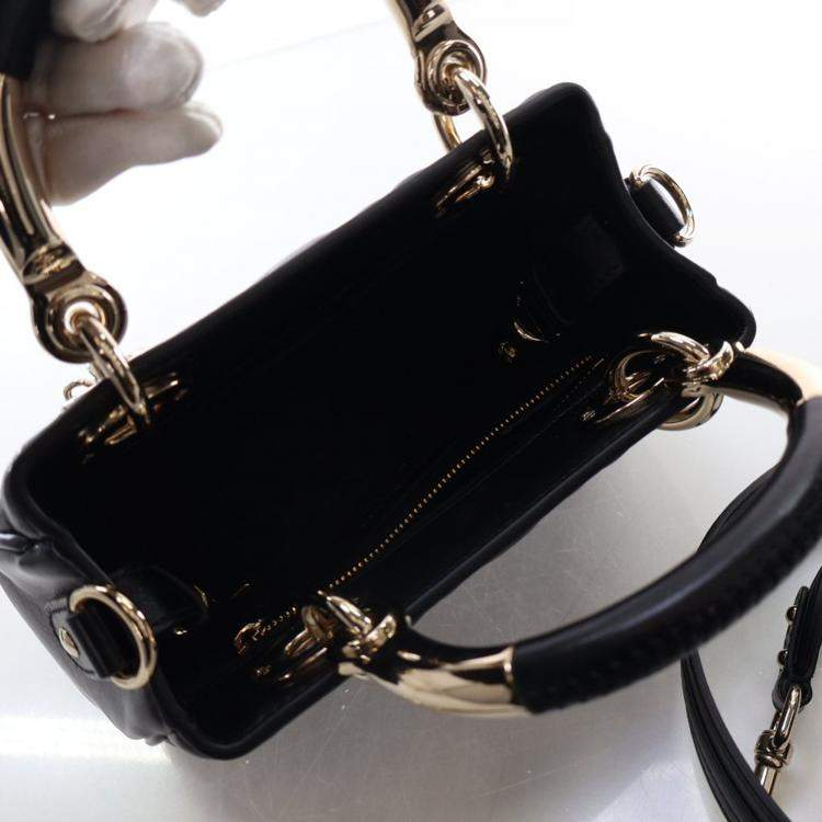 Pre Owned Dior Mini Lambskin The Lady 95.22