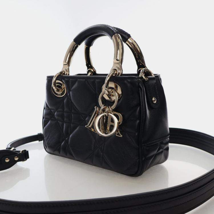 Pre Owned Dior Mini Lambskin The Lady 95.22