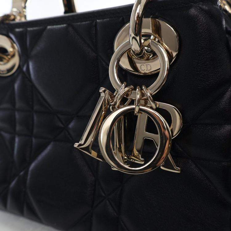 Pre Owned Dior Mini Lambskin The Lady 95.22