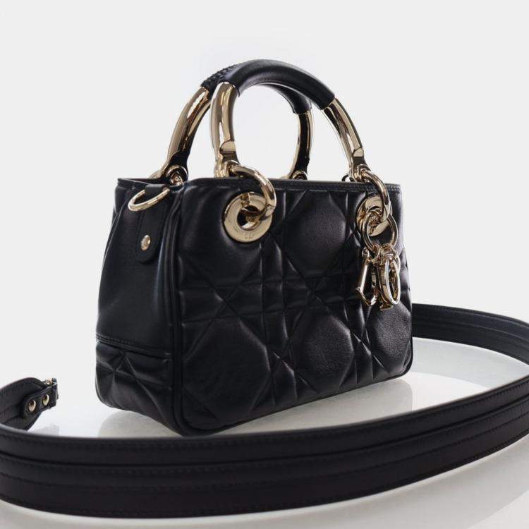 Pre Owned Dior Mini Lambskin The Lady 95.22