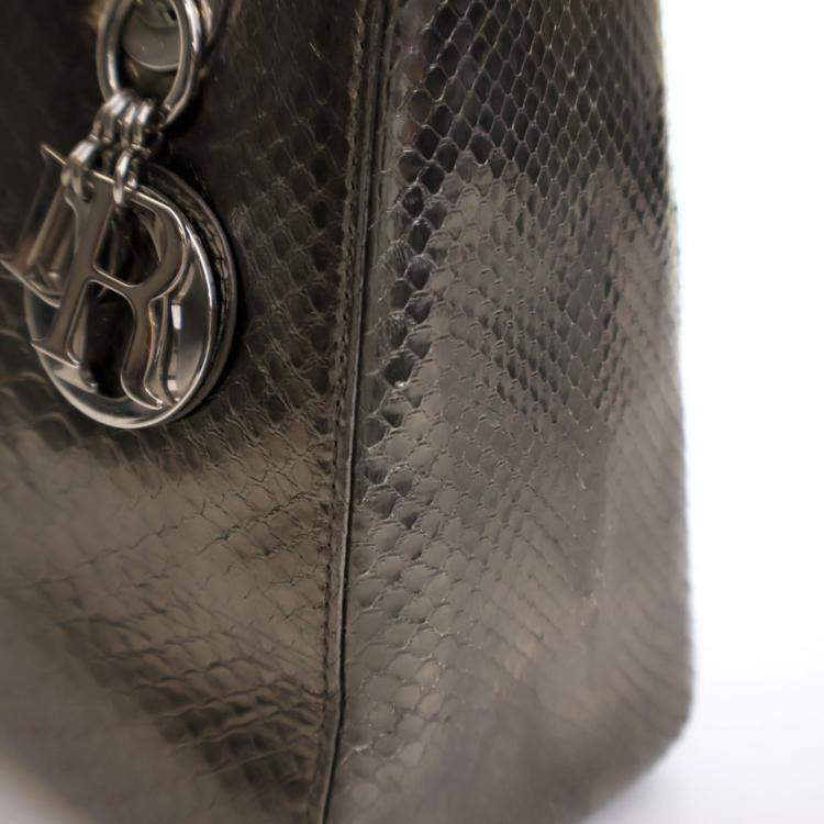 Pre Owned Dior Medium Python Lady Dior