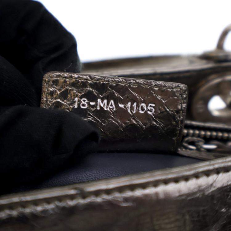 Pre Owned Dior Medium Python Lady Dior