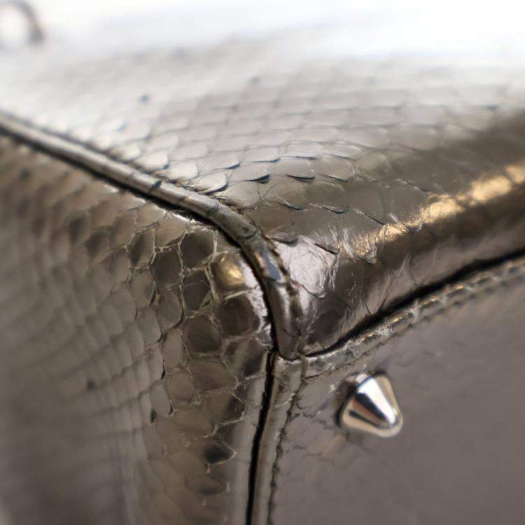 Pre Owned Dior Medium Python Lady Dior