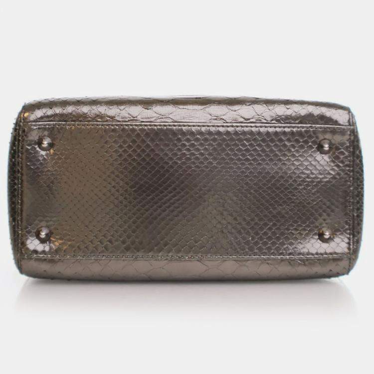 Pre Owned Dior Medium Python Lady Dior