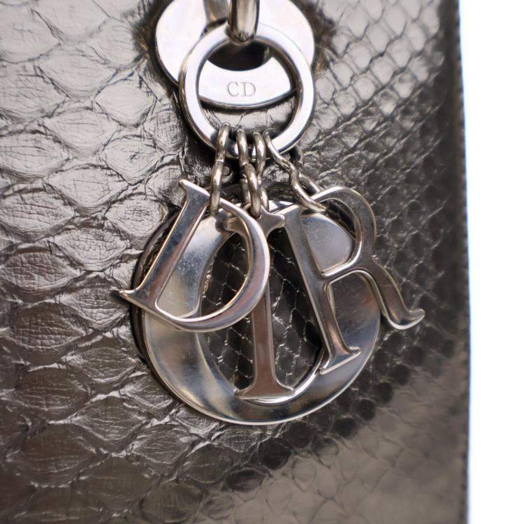 Pre Owned Dior Medium Python Lady Dior