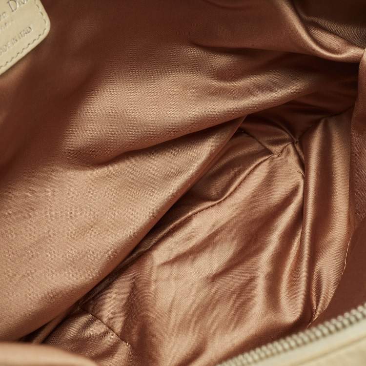 Pre Owned Dior Gypsy Ruffle Olive Large Green Leather Hobo