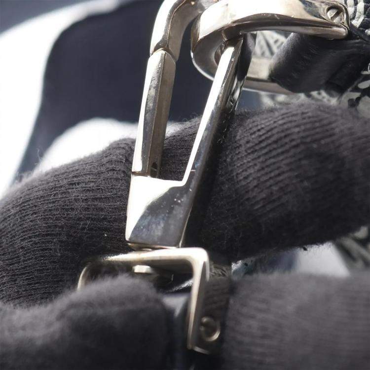 Pre Owned Dior Shawn Stussy Roller Navy Leather Crossbody Bag