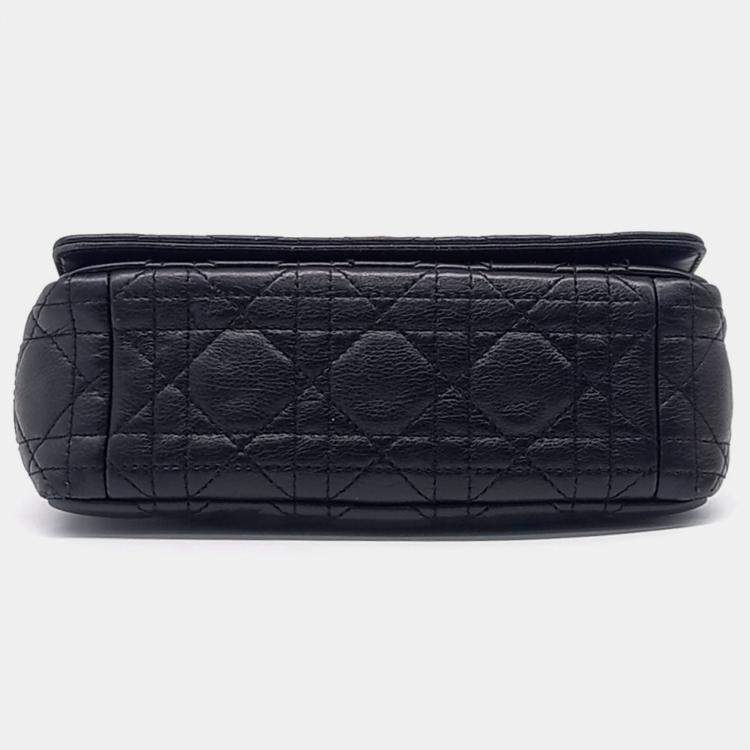 Pre Owned Dior Black Leather Carobag Small