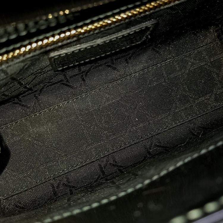 مملوكة مسبقًا Dior Black Patent Leather Patent Lady Bag Mini