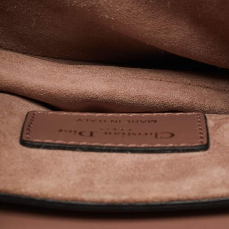 مملوكة مسبقًا Dior Saddle Mini Dusty Pink Leather Bag