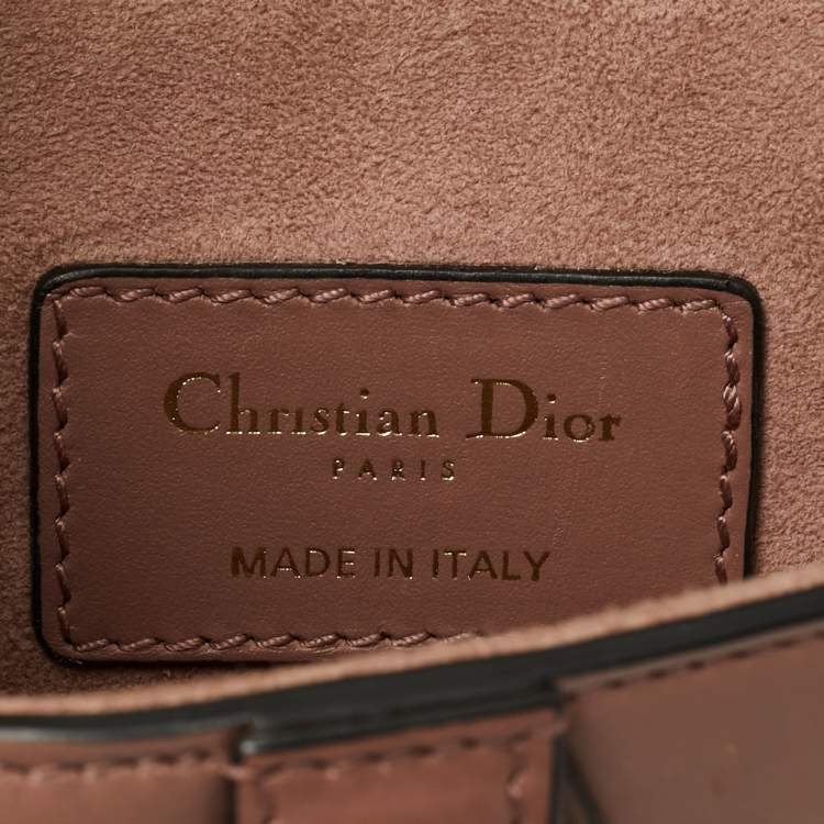 مملوكة مسبقًا Dior Saddle Mini Dusty Pink Leather Bag