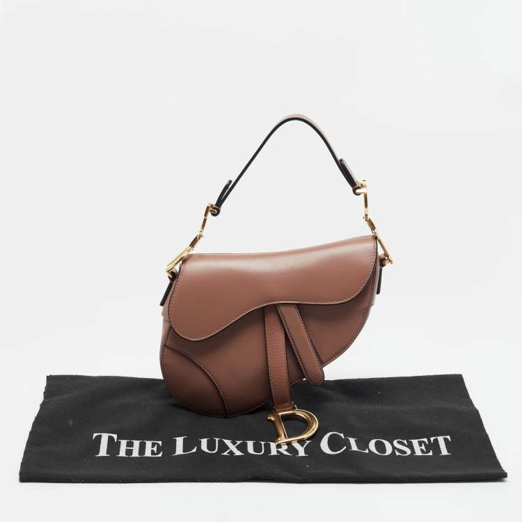 مملوكة مسبقًا Dior Saddle Mini Dusty Pink Leather Bag
