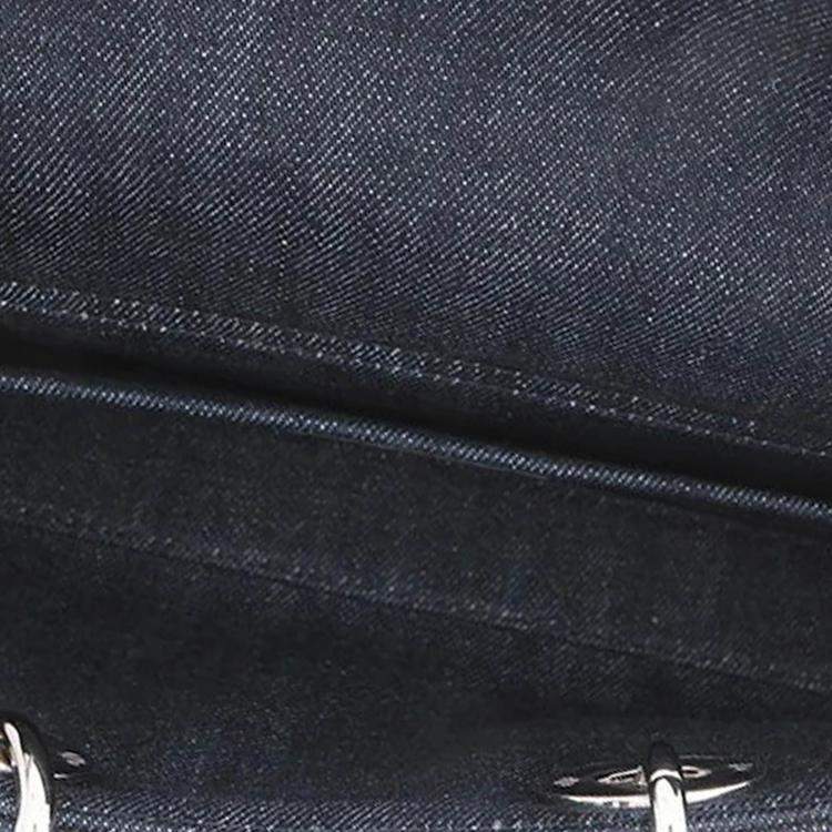 Pre Owned Dior Eyelet Detail Ladies D-Joy 2-Way Bag Navy Denim Size Medium