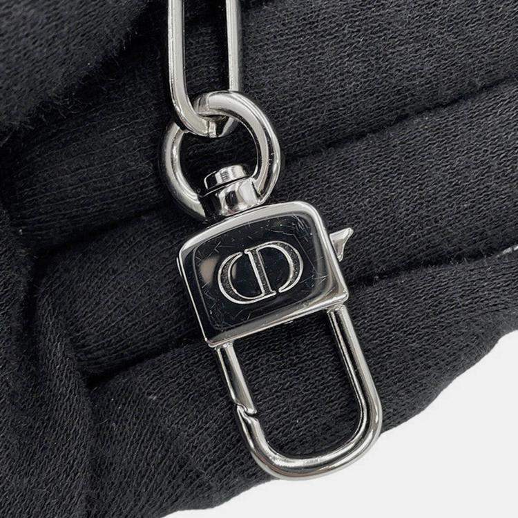 Pre Owned Dior Eyelet Detail Ladies D-Joy 2-Way Bag Navy Denim Size Medium