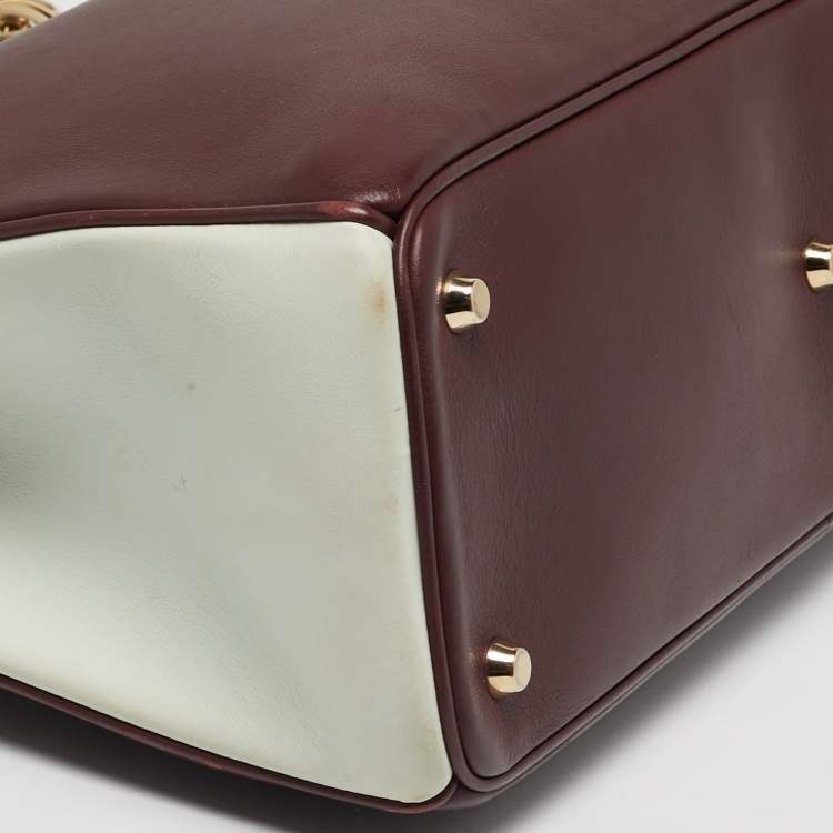 مملوكة مسبقًا Dior Diorissimo Large Tricolor Leather Tote