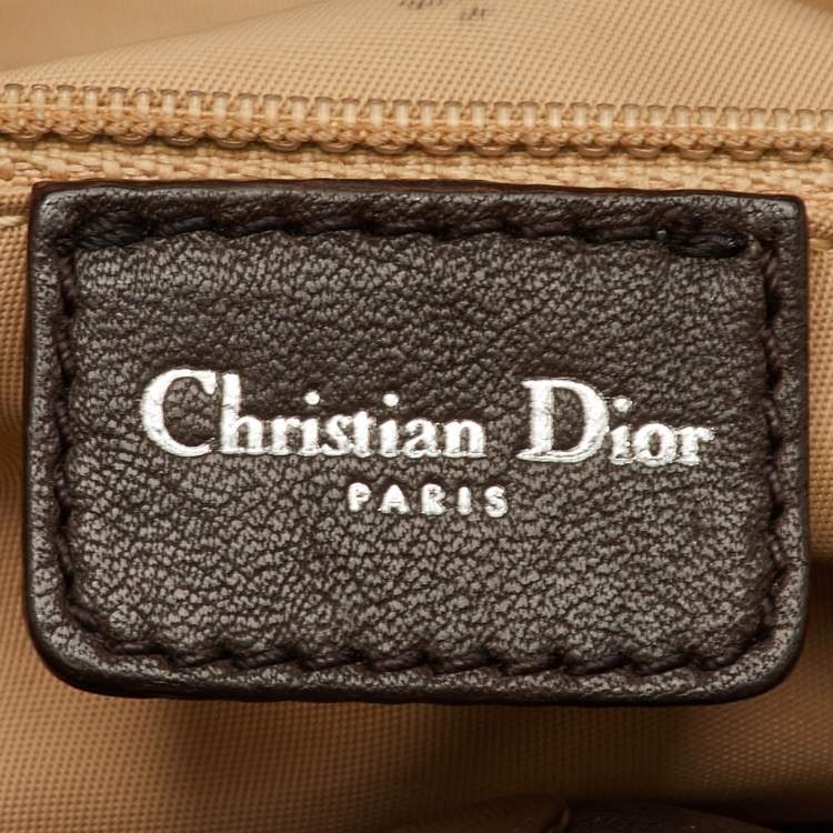 مملوكة مسبقًا Dior Street Chic Beige/Brown Oblique Canvas and Leather Trotter Tote