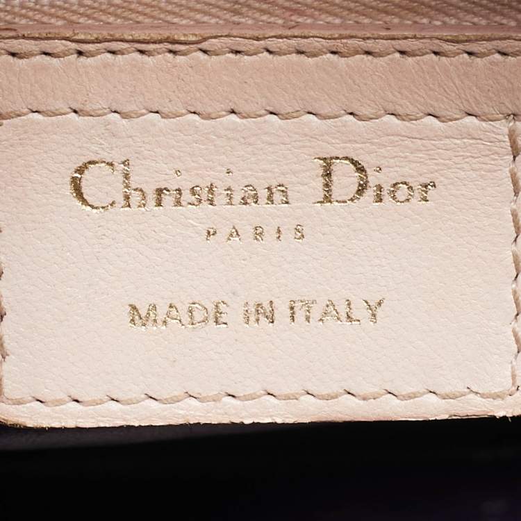 مملوكة مسبقًا Dior Lady Dior Medium Purple/Pink Cannage Leather Tote