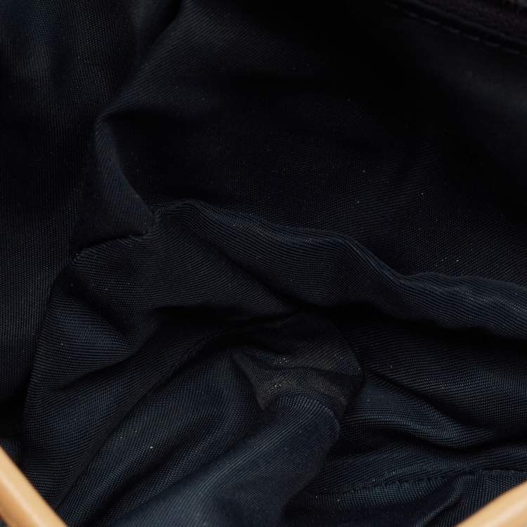 مملوكة مسبقًا Dior Saddle Blue/Tan Denim and Leather Bag