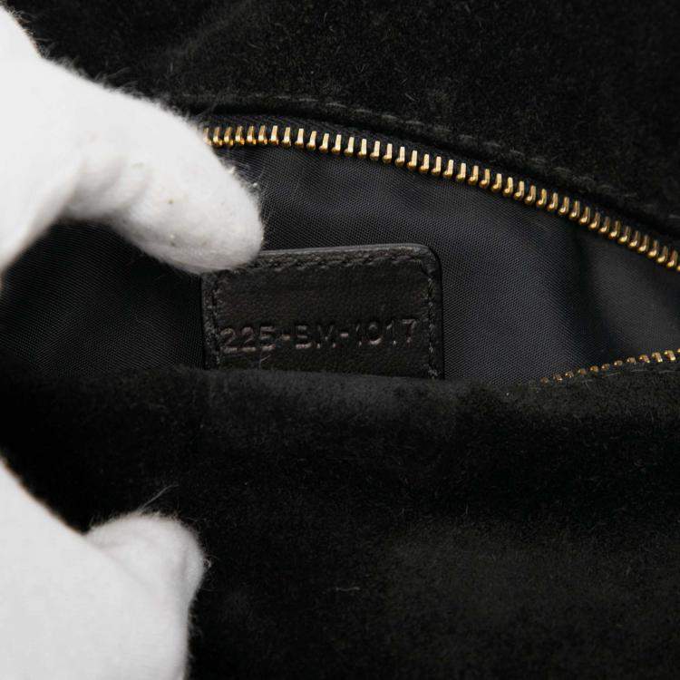 Pre Owned Dior Black Large Lambskin Cannage Lady Dior Soft Shopping Tote