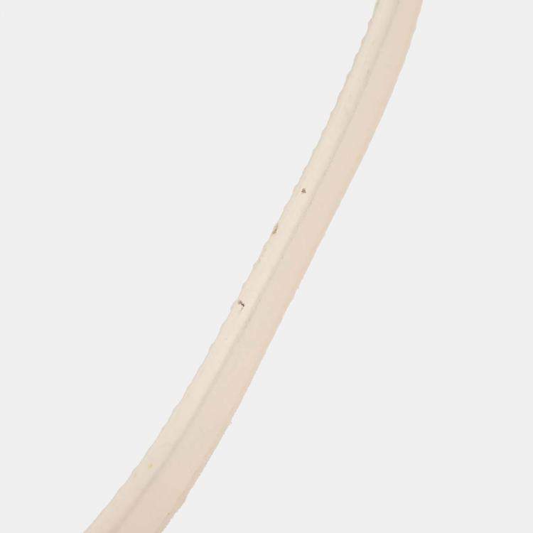 مملوكة مسبقًا Christian Dior White Canvas Saddle Handbag