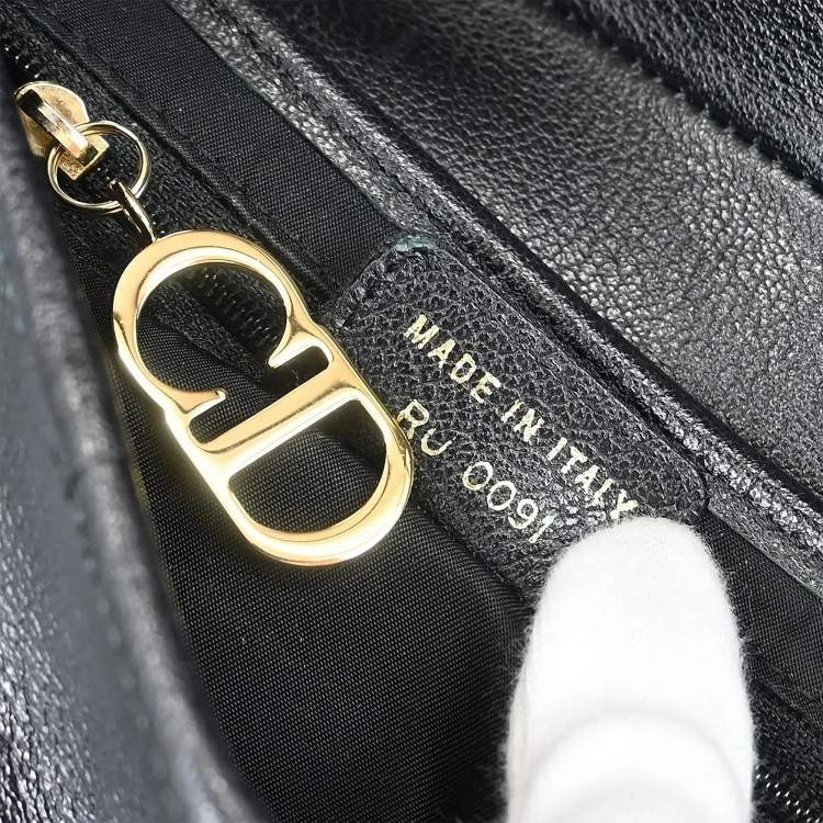 Pre Owned Dior Saddle Black Leather Bag